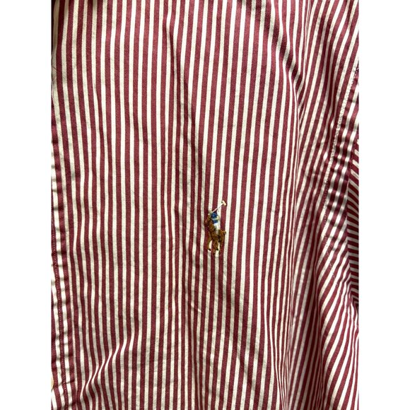 Ralph Lauren Mens Vintage Y2K Short Sleeve Striped Button Down Shirt Size XXL - Picture 8 of 13